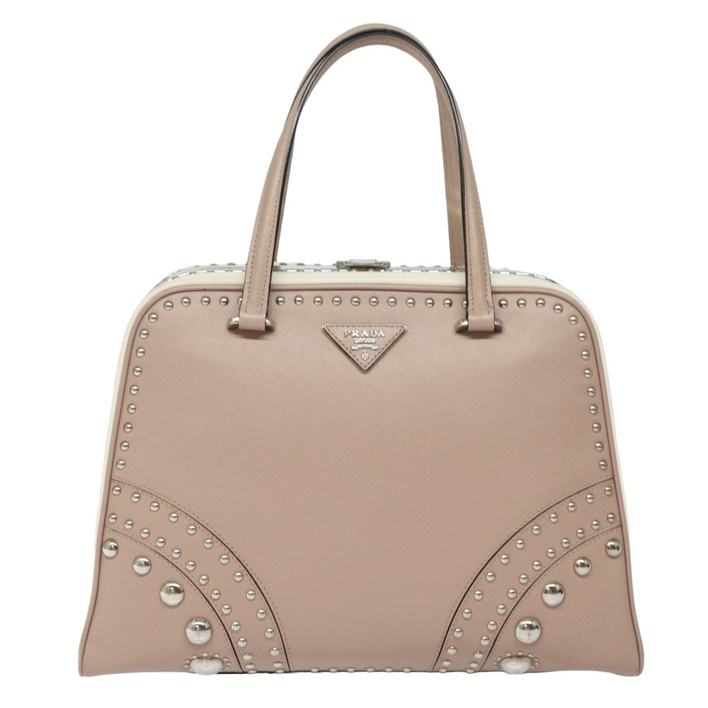 PRADA Hand Bag Safiano leather Pink Auth bs15840 - Picture 13 of 16